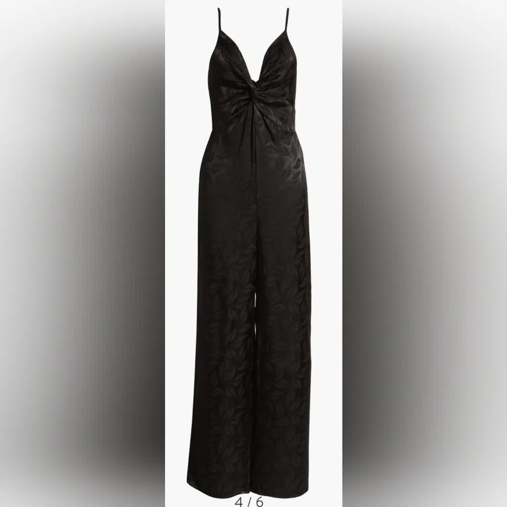 NSR Molli Jacquard Black Sleveless Jumpsuit Size Medium NWT - Picture 5 of 17